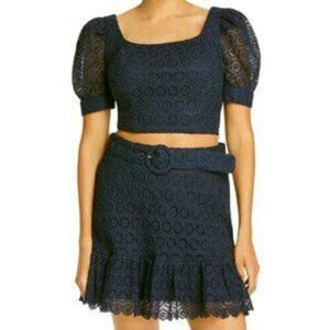 Aqua navy 2 piece set Skirt